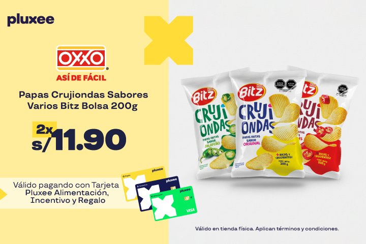 PAPAS CRUJIONDAS SABORES VARIOS BITZ BL 200G 2 X S/11.99
